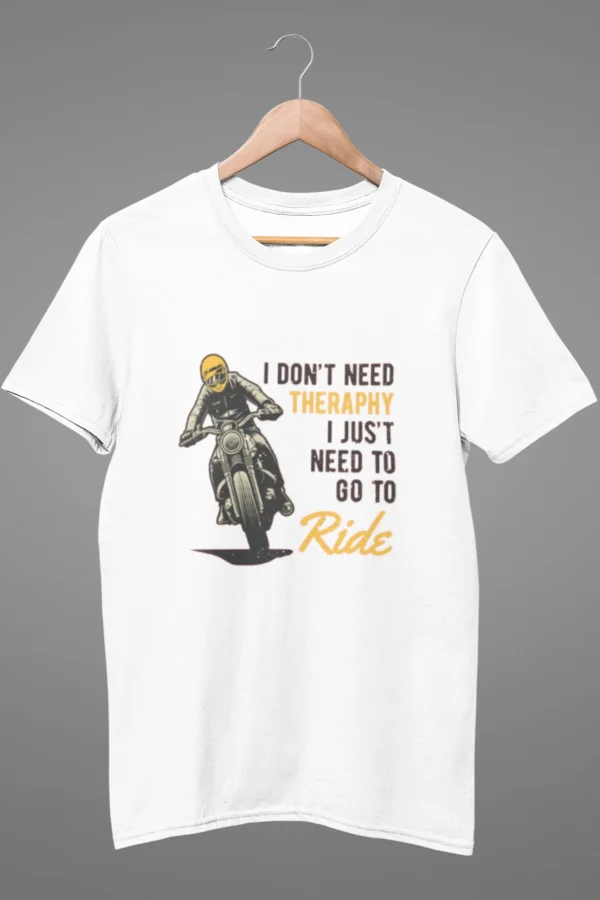 Ultimate Ride Therapy: Positive Escape on Two Wheels T-shirt