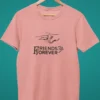 Friends Forever Pet Lovers' T-Shirt for Women In Flamingo Color